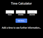 Project image for Time Calculator